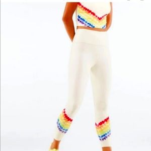 NWT Fabletics Rainbow Tie Dye Legging Size Small